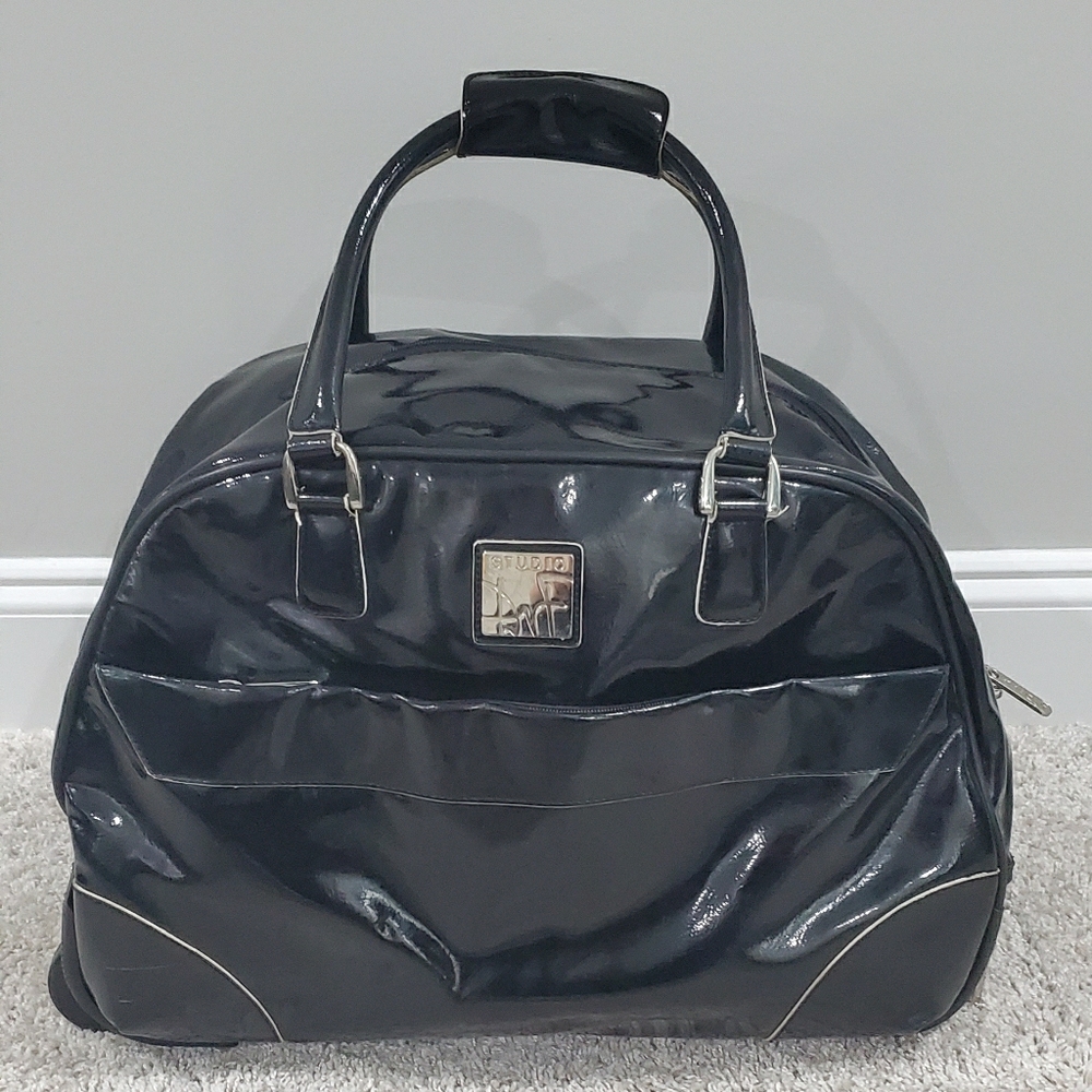 Studio DVF Black carry on rolling luggage